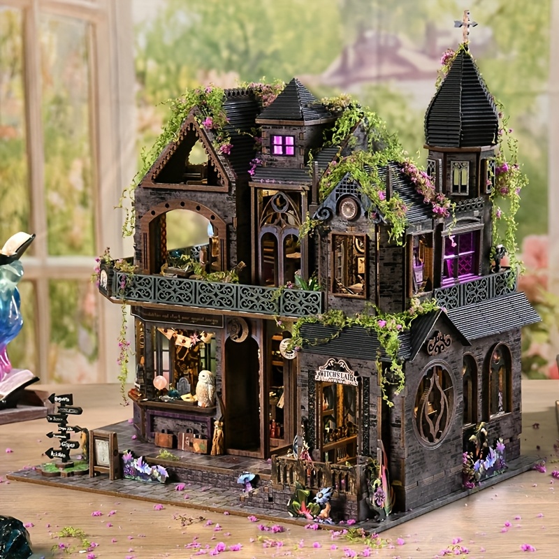 3d puzzle 3d   castle model decoration style assembly kit owl   flowers home decoration bookshelf decoration ideal birthday gift thanksgiving valentines day halloween christmas gift