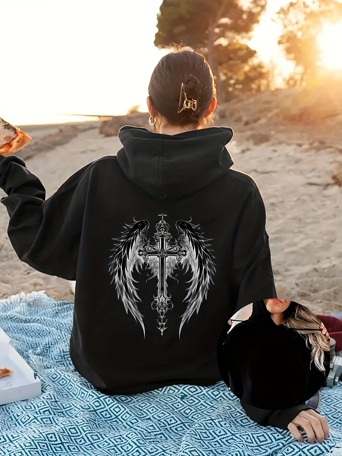 すぐ届く★Dime★Wings Hoodie★大人気♪ Devil Wings Oversized Zip Up Hoodie | Parallel