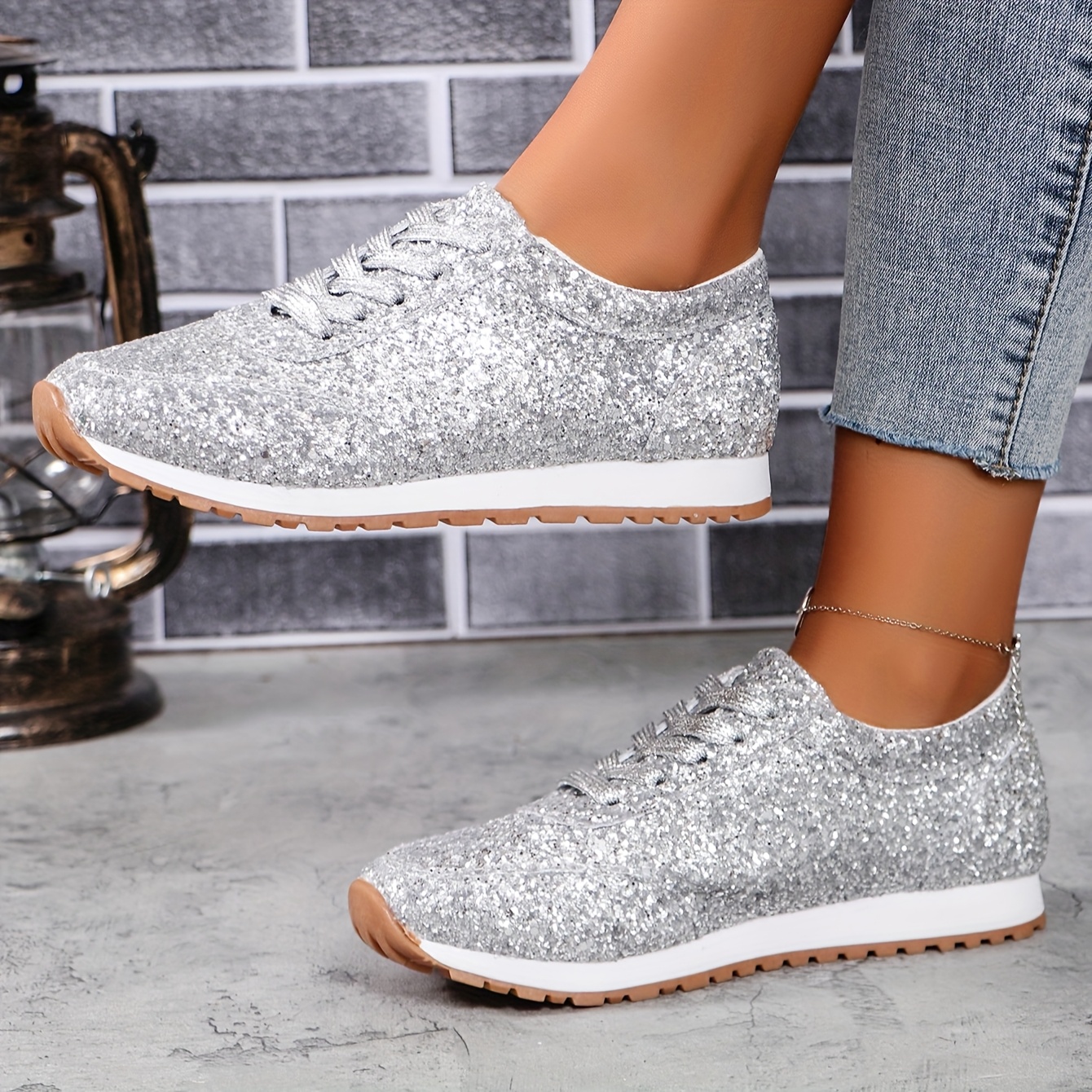 glittery sneakers sold on Temu United States, image size:1340x1340