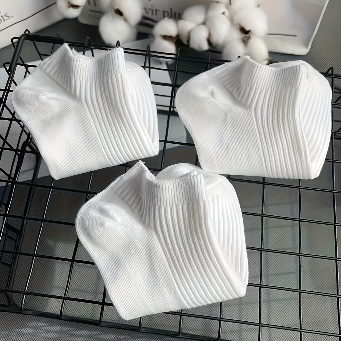 

5pcs Summer No-show Socks - Breathable, Comfortable Polyester Boat Socks For