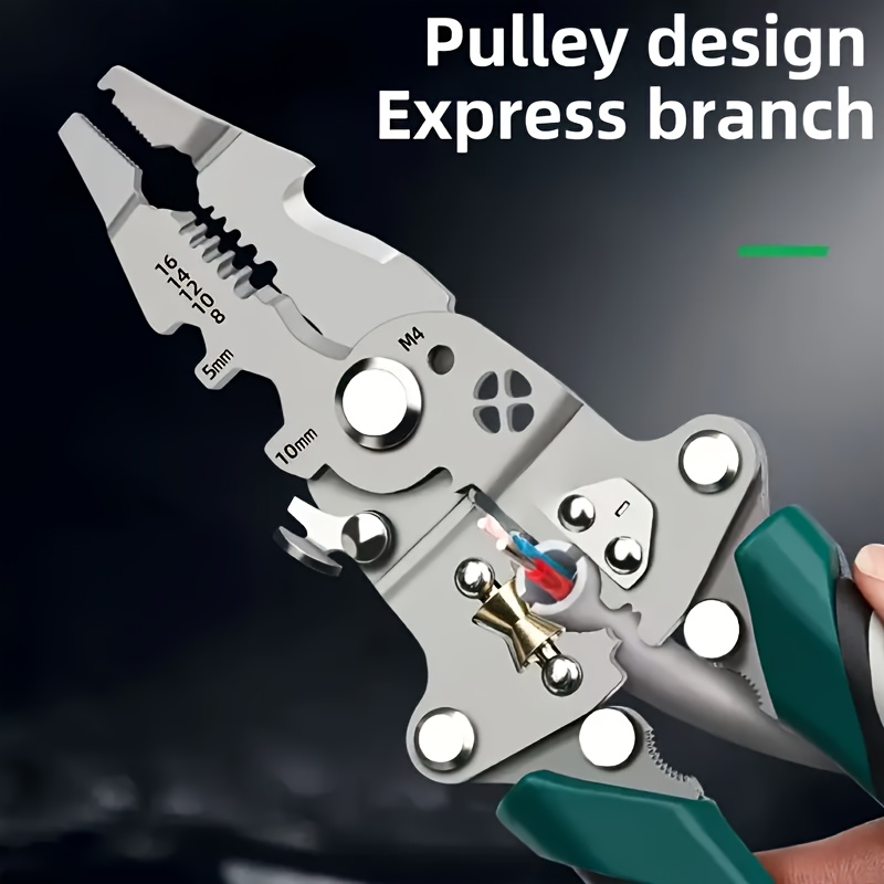 collapsible multi function electricians   wire stripper durable precision tool for cutting crimping and stripping suitable for all electrical work Product details 3