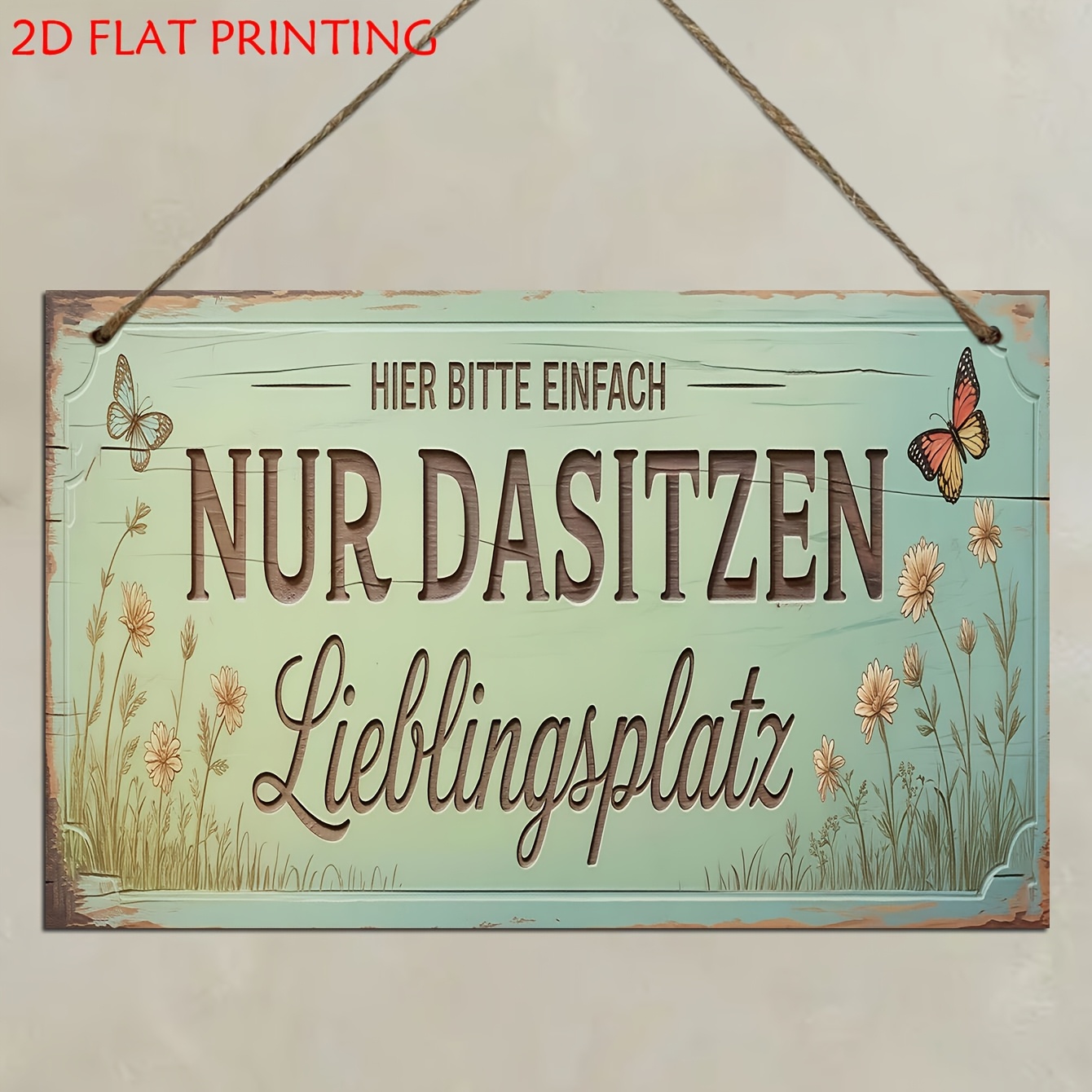 E-shop 2D Flach, . dekoratives Holzschild & Plakette, „“ warmes Schild, dekoratives Vintage-Schild , Vintage-Wandkunst, , geeignet für Wohnzimmer,
