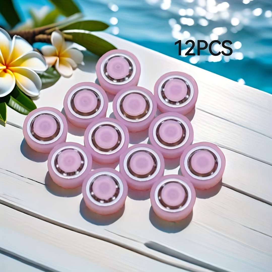 

12pcs Stainless Steel Z Code Ball Bearings - Pvc Miniature Rotating Bearings For Diy Windmill, Shoe & Crafting Accessories