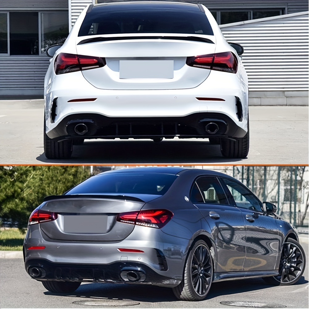 gloss black rear trunk spoiler w177 - Temu