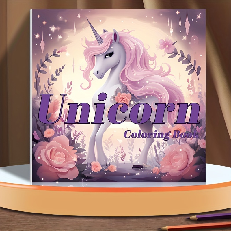 

(original, Upgraded, Paper Thickened 22 Pages) 1 Unicorn Horse Coloring Book Holiday Birthday Party Gift