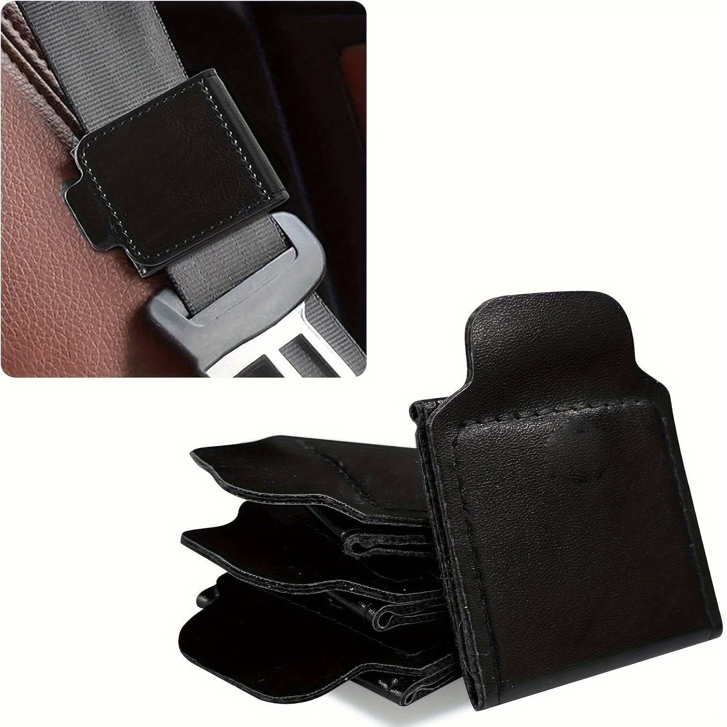 

Pu Leather Car Seat Belt Shoulder Protector - Suitable For All Body Types