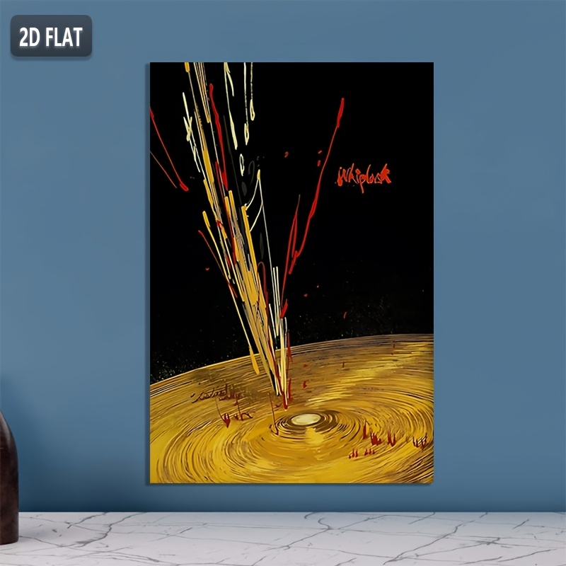 2D Flat, 2D Flat, 1pc, Two-Dimensional Flat, Whiplash 2014 10Th Anniversary Film Poster Theme, Dramatic And Captivating Canvas Wall Art. Perfect for a Chic And Comfortable Living Room, Bedroom