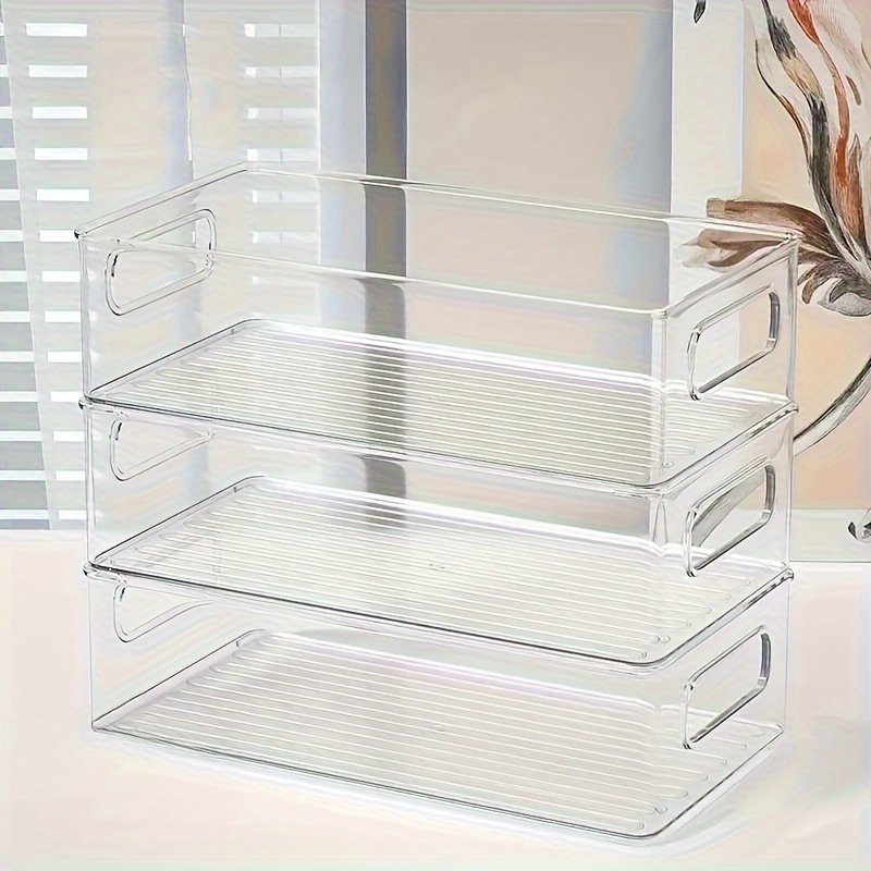 

10 Sets Of Transparent Acrylic Kitchen Storage Box - Cabinet Shelf Drawer Arrangement, Fresh Food, Chef Grade Fruit And Vegetable Beverage Storage Accessories