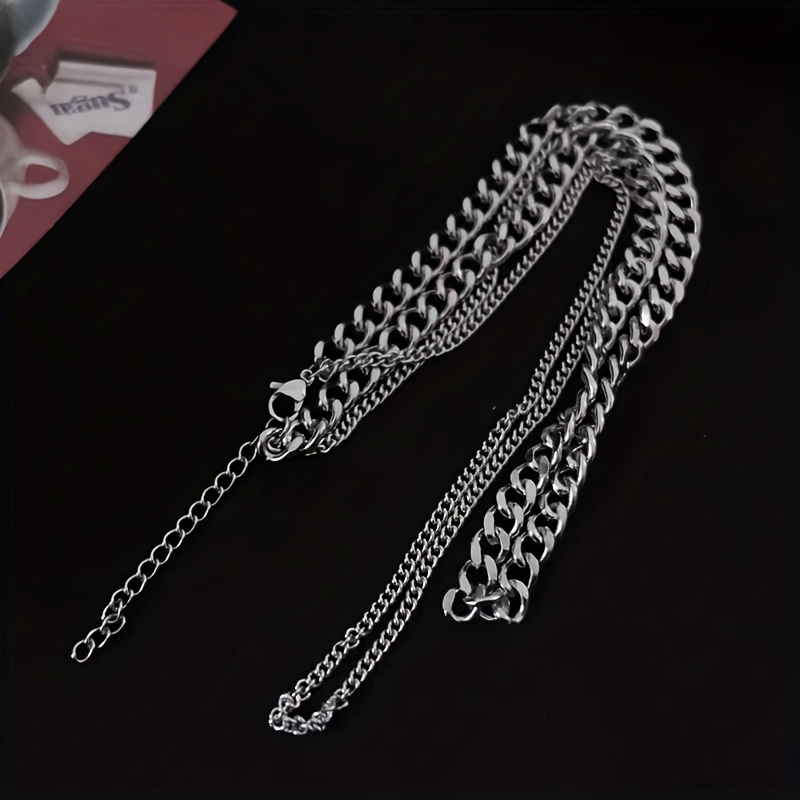 TEMU Collar de Cadena para Hombre, Joyería de Estilo Hip-Hop