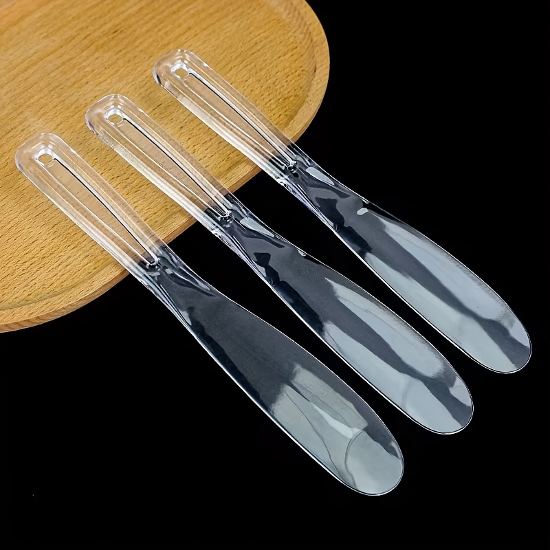 TEMU 3 spatules à mélanger pour masque facial transparent, outils de Cosmétique pour , adaptés aux salons à domicile
