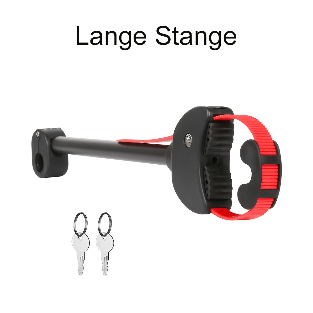 42cm Lockable Rear Bicycle Frame - Adjustable, Suitable For 2.5-3cm U-shaped Tubes, Ideal For Safe Bicycle Transport!