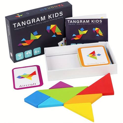 60pcs large piece wooden puzzle suitable for challenging geometric shapes with vocabulary cards parent child learning shape recognition educational gift for wooden pieces