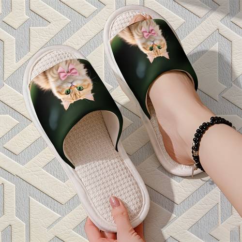 cartoon versatile open toe slippers for men and women non slip breathable lightweight and suitable for women shoes