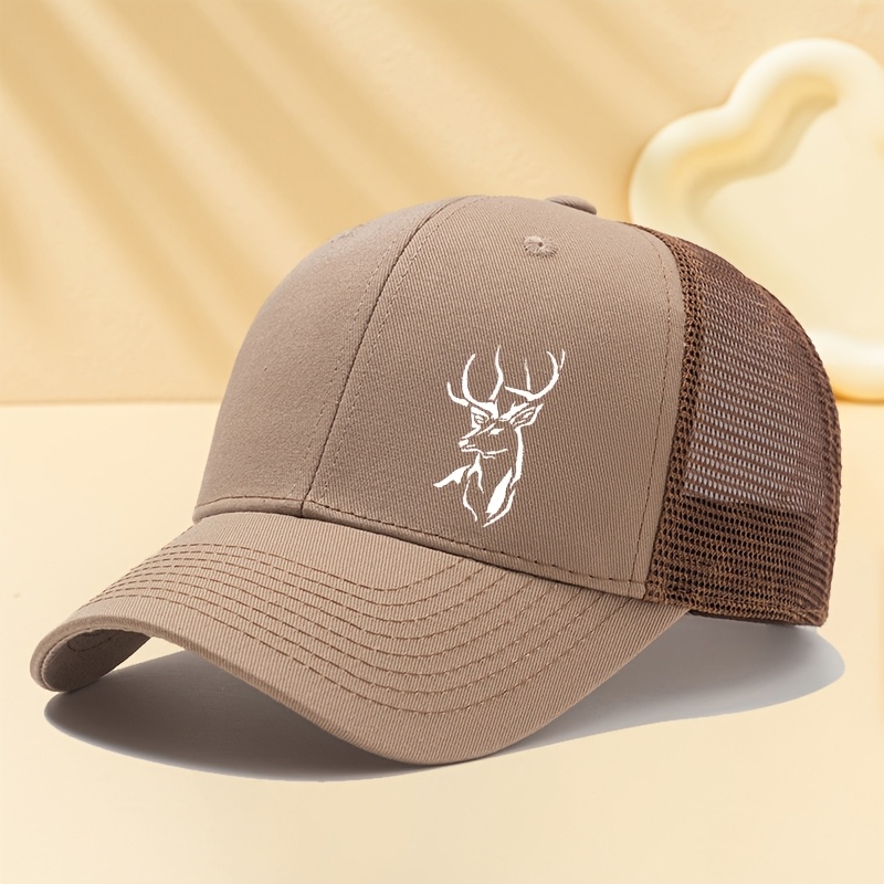 Head Print Men's Baseball Cap Premium Mesh Baseball Cap Outdoor Vacation Camping Casual Breathable Adjustable Size Duckbill Cap