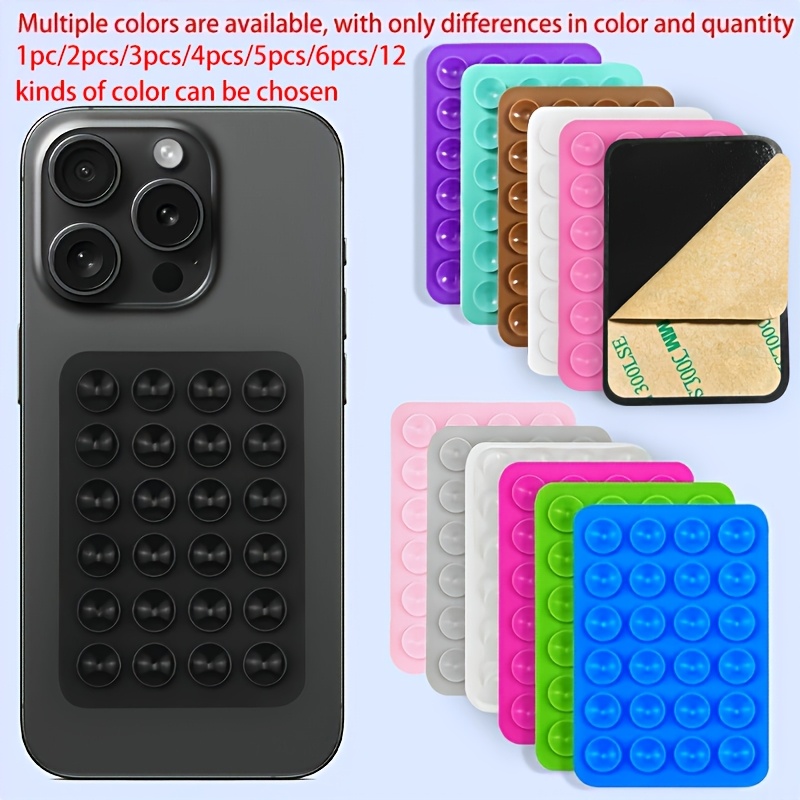 1pc 2pcs 3pcs 4pcs 5pcs 6pcs   of color       have difference silicone sucker square single mobile phones   portable mobile phone bracket holder