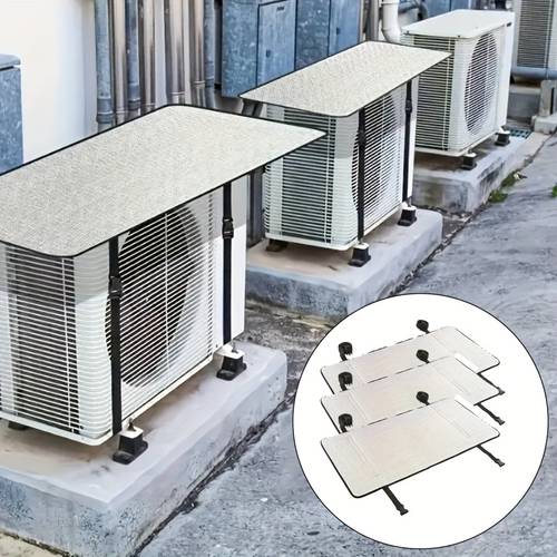 2 3pcs outdoor air conditioning cover with double layer design rain foldable modern room cover durable fabric cover suitable for household use