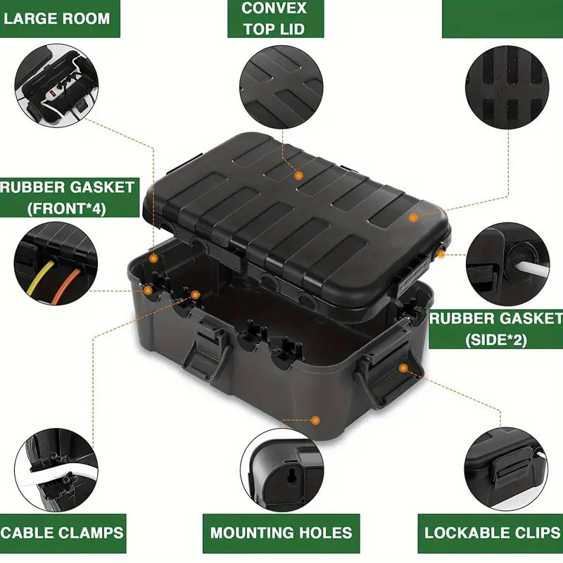 Large Outdoor Electrical Box Ip54 Waterproof Outdoor - Temu Canada