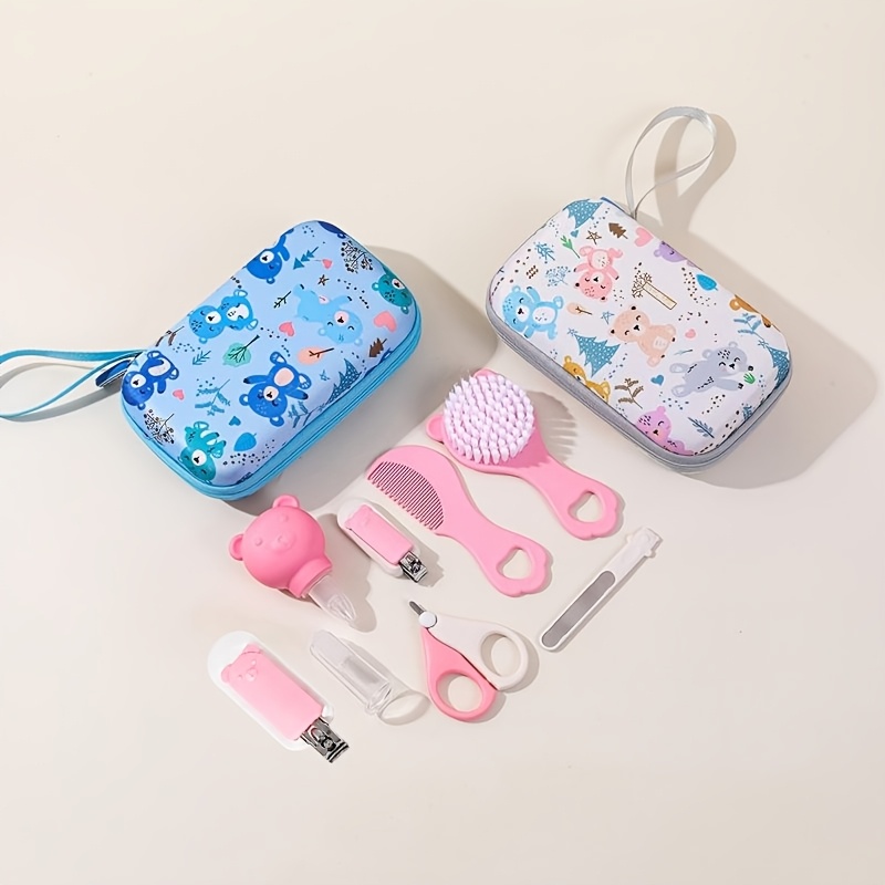 9pcs Newborn Baby Care Essentials Kit with Travel Case