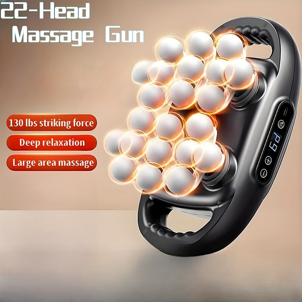 TEMU 12/22 Massage Guns For Deep Tissue, 9 Strengths And 9 , Cordless Electric Shock Massage Tool, Ideal Gift For Back, Neck, Shoulders, Hands, Legs,