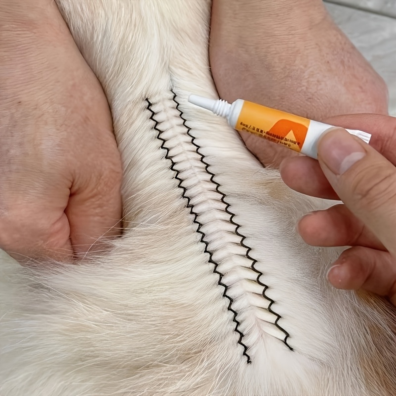 2pcs pet deworming medication application clips pet hair parting clips   tools for assisting with external deworming medication application on pets Product details 4