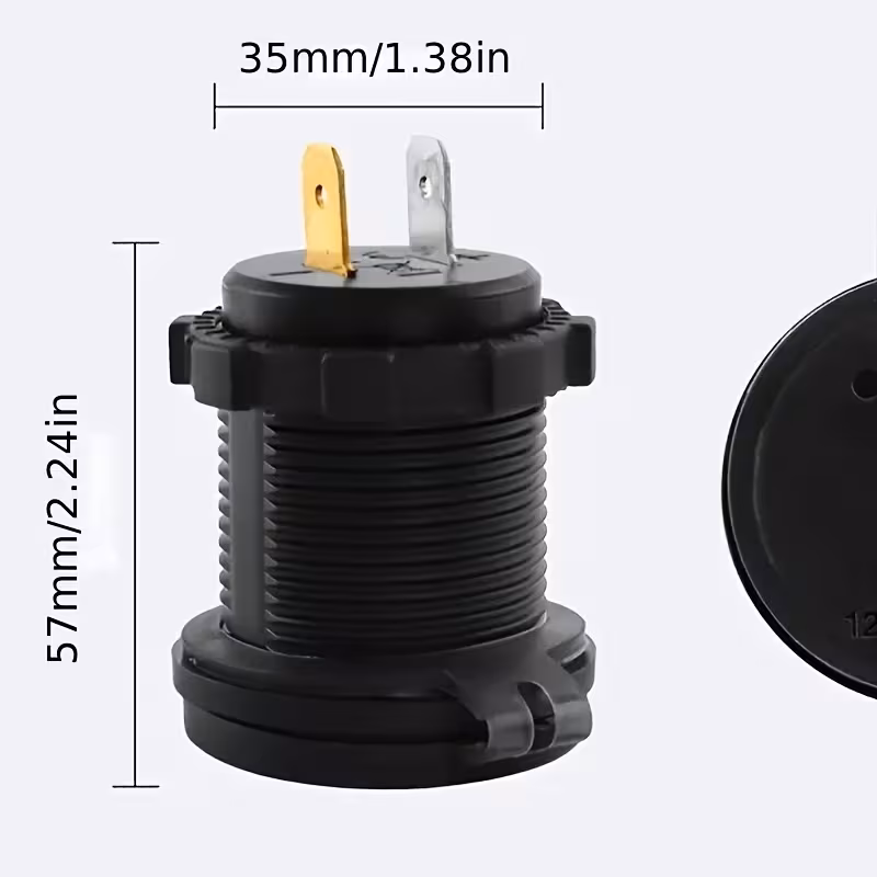 2025 new car charger 120w super fast charging 12v 24 display car charger 4 ports dual charging usb c pd port function without battery motorcycle rv motorcycle charger rv charging Product details 4