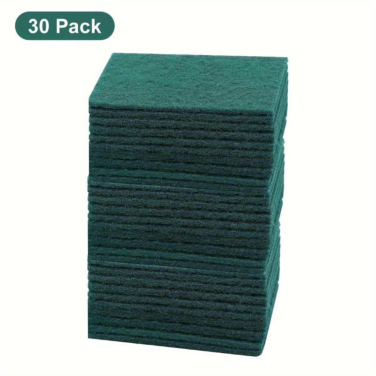 TEMU 30/50pcs Premium Microfiber Scouring Pads - Thick, Durable & Absorbent Cleaning Sponges For Dishes, Kitchens,