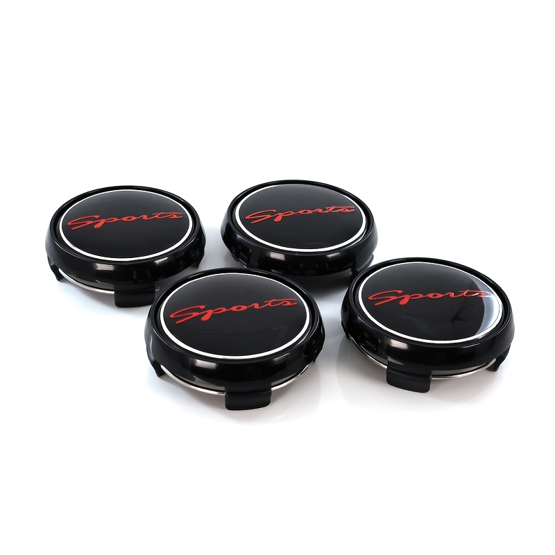TEMU 4pcs 65mm/2.56in Sports Car Wheel Center Caps, Universal Abs Rim Cover Dustproof Waterproof, Auto Wheel Decoration Additions For Car Suv Truck