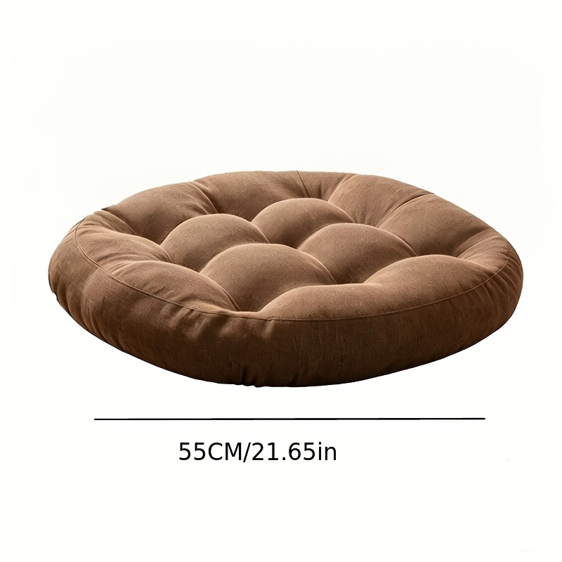 TEMU Coussin de sol de style japonais, coussin d'extérieur, coussin Zafu rond épaissi, coussin de méditation, coussin de yoga, confortable et