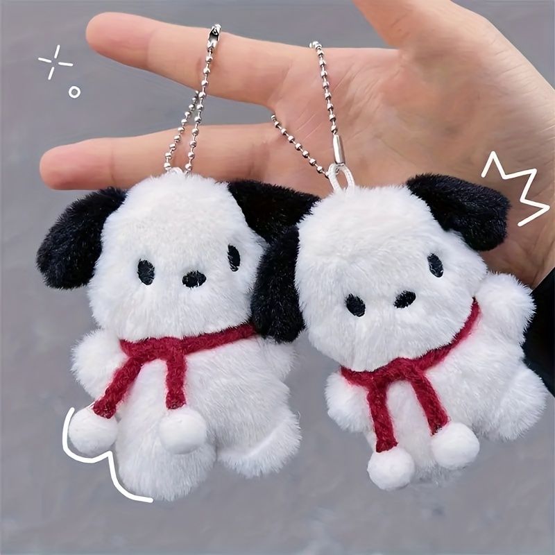

1pc Cute Dog Keychain Plush Dog Pendant Plush Dog Pendant For Diy Backpack Pendant Creative Plush Ornament Hanging Decoration