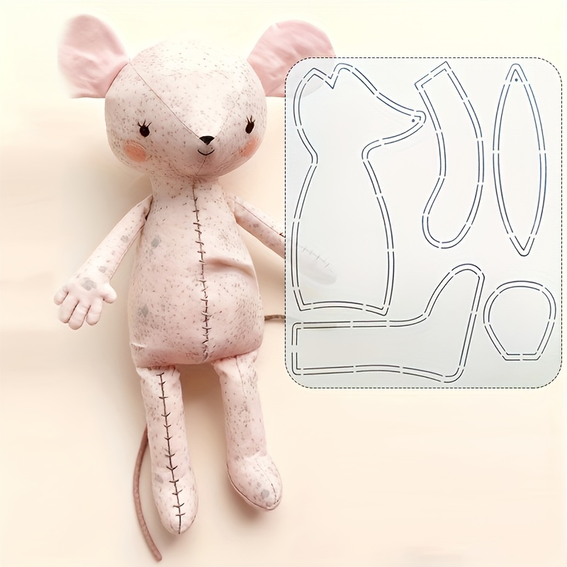 E-shop Schablonen zur Herstellung von niedlichen Mäusepuppen, Nähanleitungen für DIY-Enthusiasten, waschbare, wiederverwendbare, handgefertigte