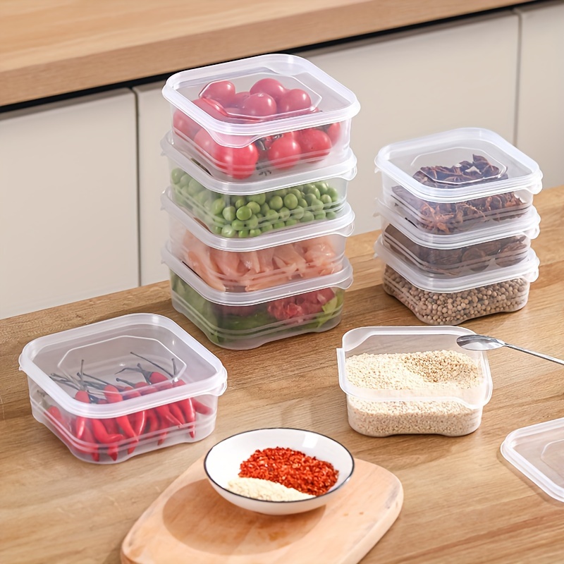 

10 Containers, Multifunctional Reusable Box , Portable Reusable Box, Suitable For Meat, Fruits And Vegetables, Organization And , .