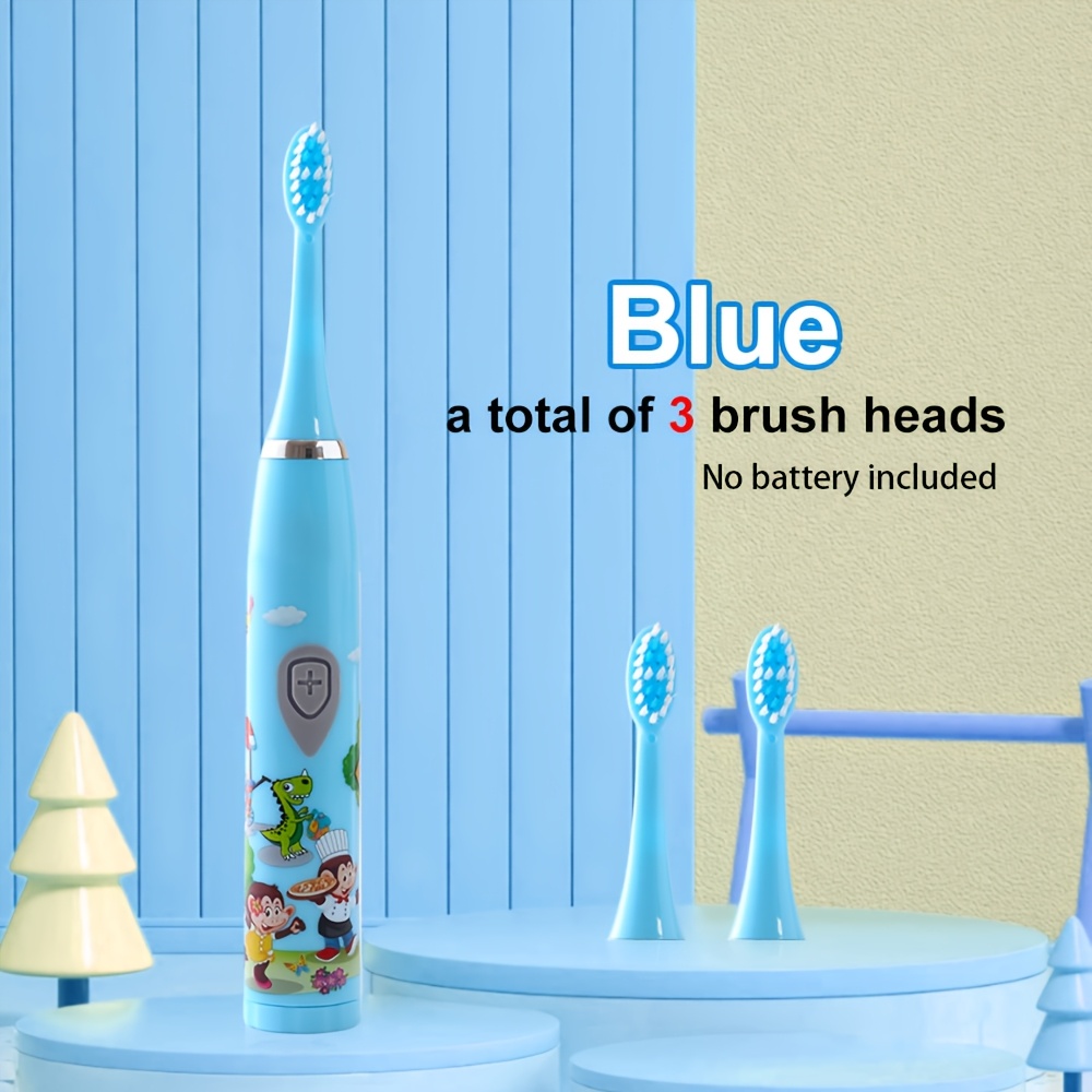 Image of -powered Electric Toothbrush With 3 Replacement Brush Heads As Standard. Model N02, Suitable For Children And Adults, With A For Easy Portability