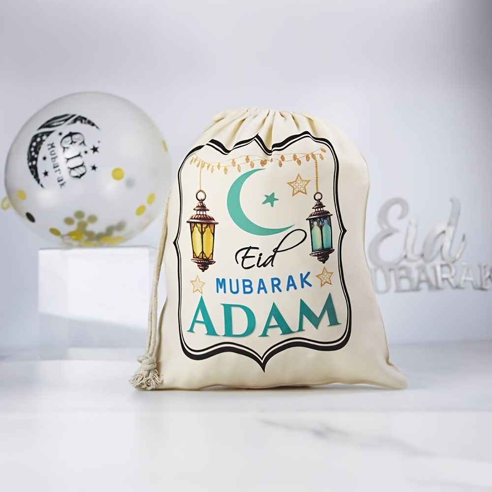 E-shop Geschenk für Sie/Ihn Personalisiertes Benutzerdefiniertes Name Geschenktüten Frohes Eid Al-Fitr Muslimisch Islamisch Ramadan Kareem Willkommens