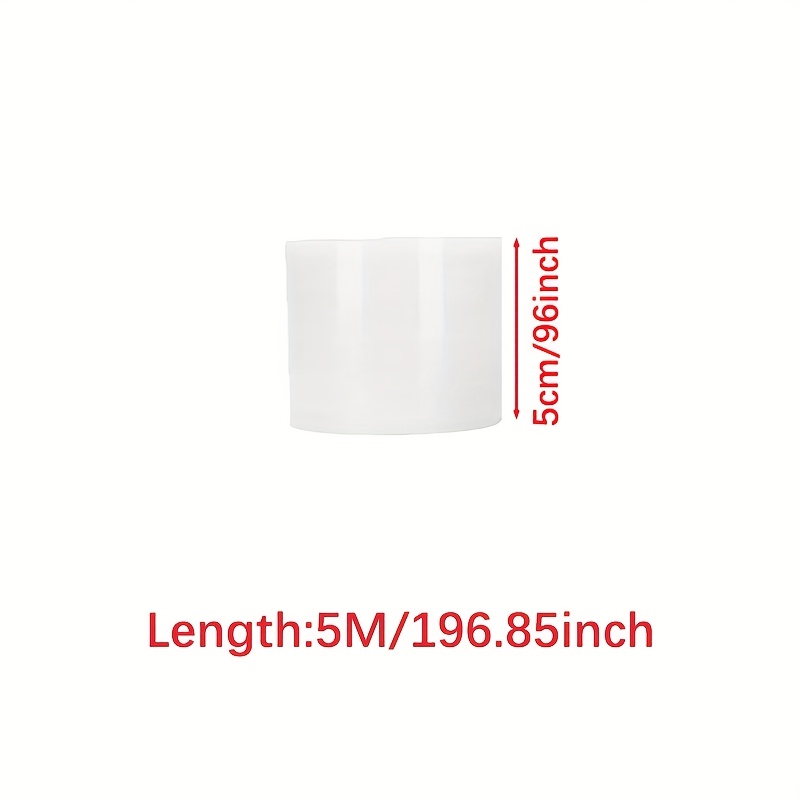 TEMU 1roll 5m/196inch Transparent Caulk Strip Self-adhesive Caulk Tape Caulk Sealing Tape Kitchen Countertops, Sinks, Bathtubs, Bathroom Showers,