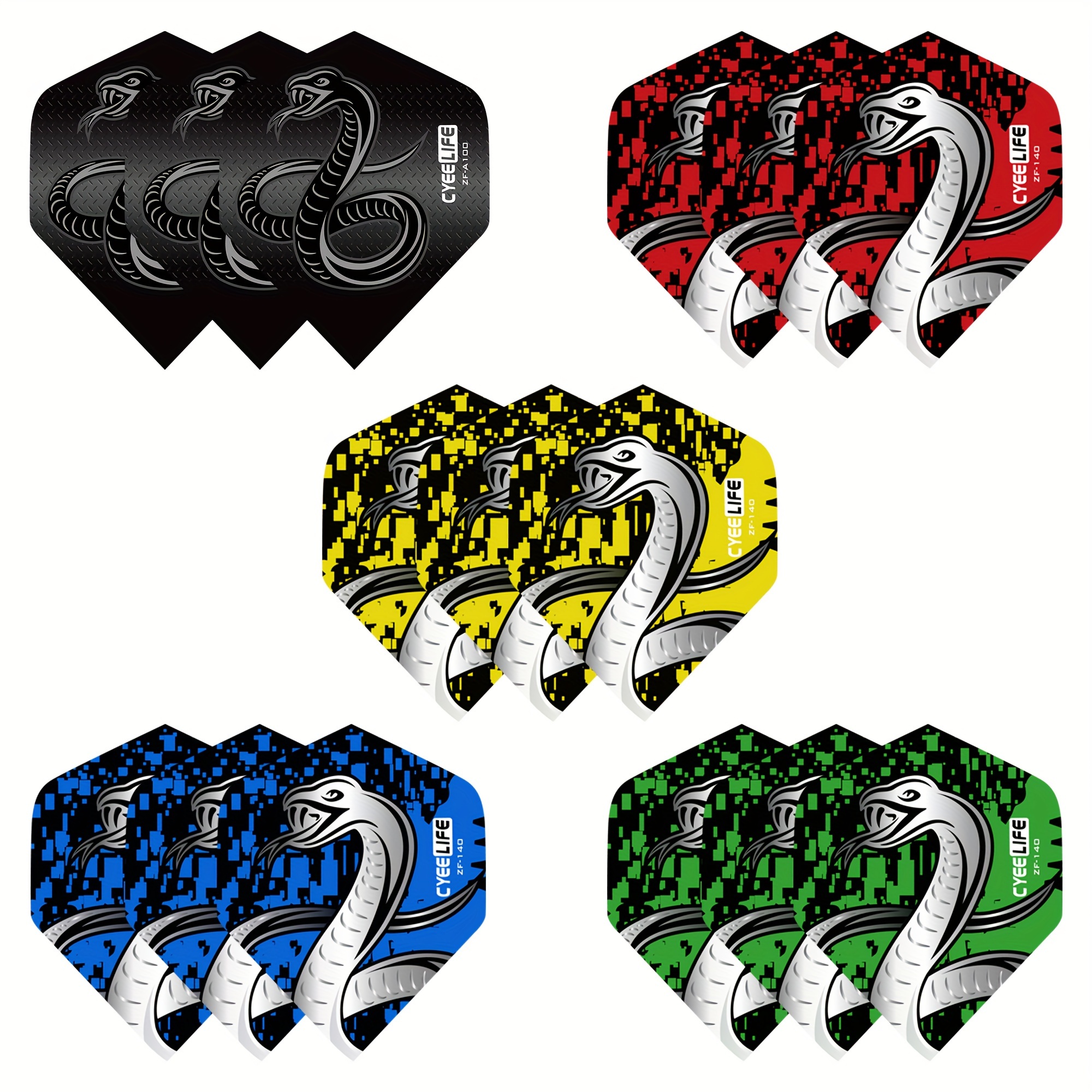 

15pcs Dart Tail Wings, Creative Colorful Darts Flights, Dart Accessories