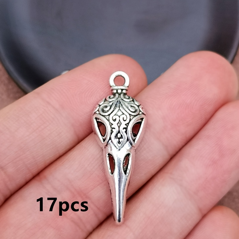 TEMU 17pz Ciondolo Testa di Uccello , Accessori Gioielli Stile Boh矇mien, Fai Da Te Creazione Gioielleria Bracciale, Collana, Orecchini 13*
