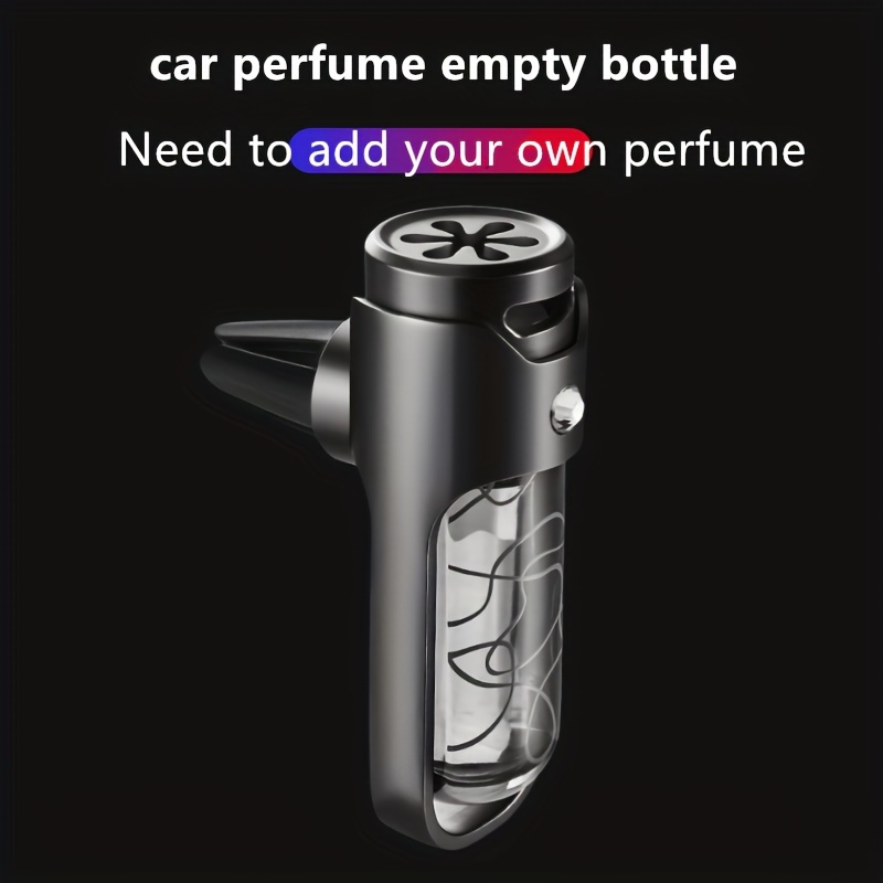 

Refillable Car Perfume Bottle – Metal Aromatherapy Diffuser With For Men And Women, -on Fragrance Dispenser