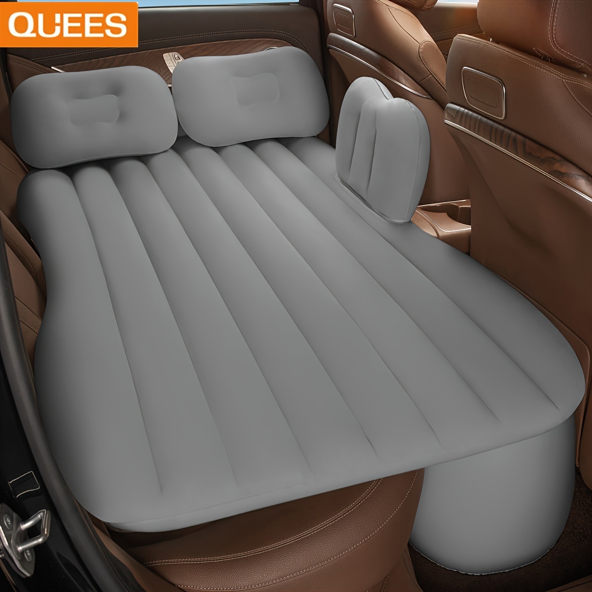 

Quees Outdoor Inflatable Bed, Suitable For Camping Car Air Mattress Car Bed, Comfortable Easy To Clean Mattess