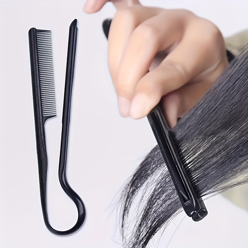 

Peigne de Coiffure Professionnel en de V - Outil de Démêlage et de Coupe en Plastique Décontracté pour Cheveux, Outils de Coiffure