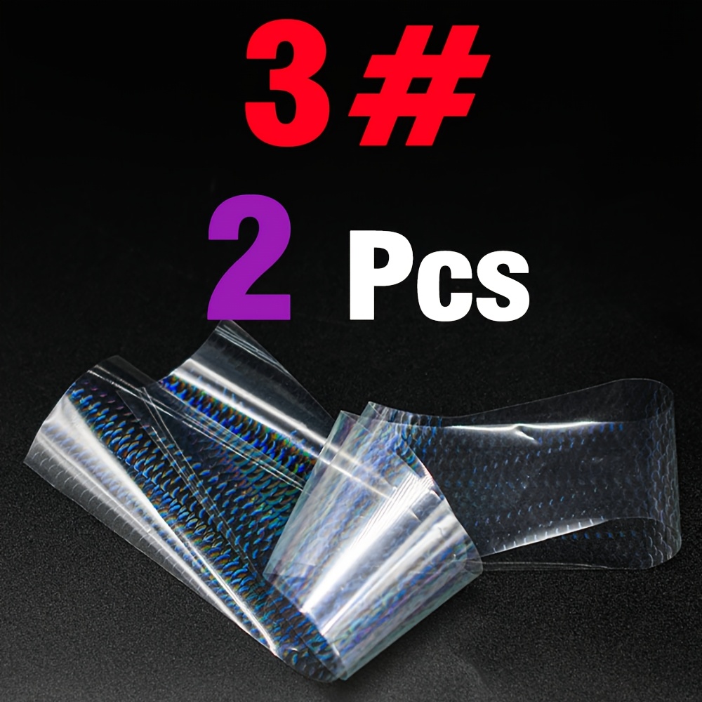 TEMU 2 Botellas de Pescado Coloridas para Señuelos, Jigs y Cebos, 1.57X19.6 Pulgadas (Sin Adhesivo), DIY