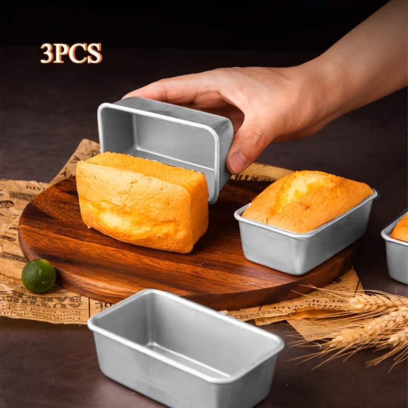 E-shop 3er-Set Mini Brotformen, Leichtes Design, Kuchenformen, Toastformen, Multifunktionales Backwerkzeug