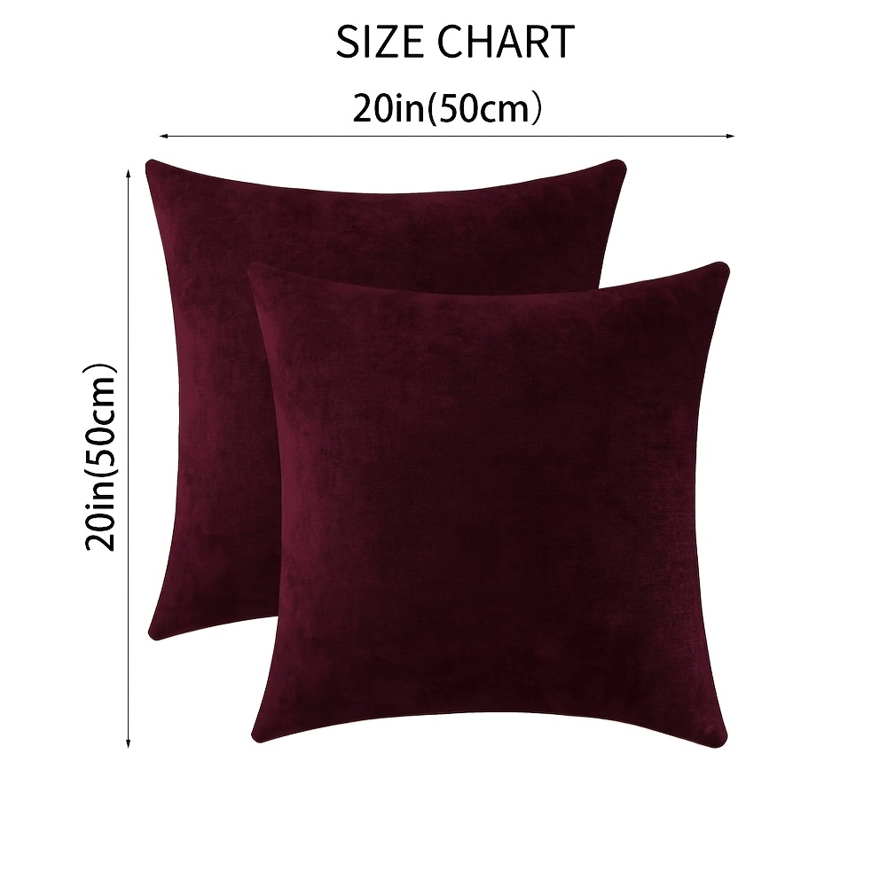 TEMU 2 pezzi Fodere per cuscini in velluto stile francese adatte per letto coprisedili auto, federe decorative con chiusura a cerniera morbida a ,