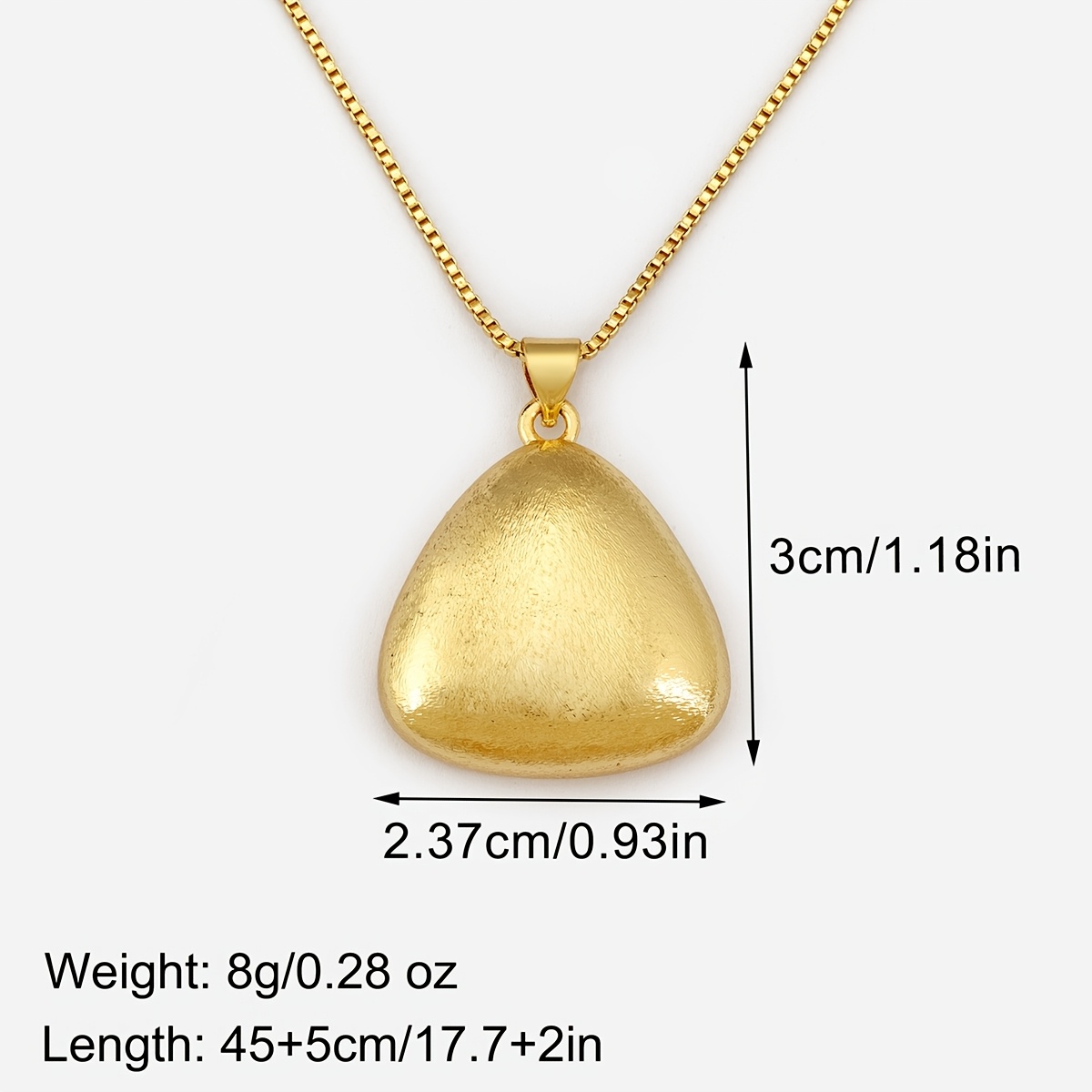 Women's 18K Plated Copper Minimalist Pendant Necklace