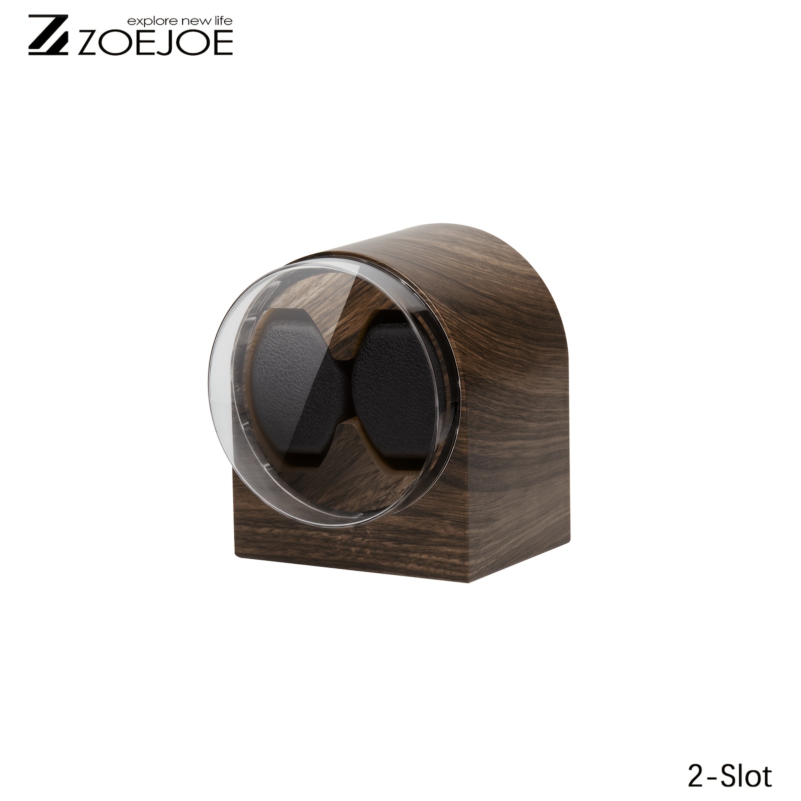 TEMU 1pc Boîte de remontage de montres ZOEJOE, remontoirs de montres / pour l' de montres automatiques, étui de remontage de montres adapté au