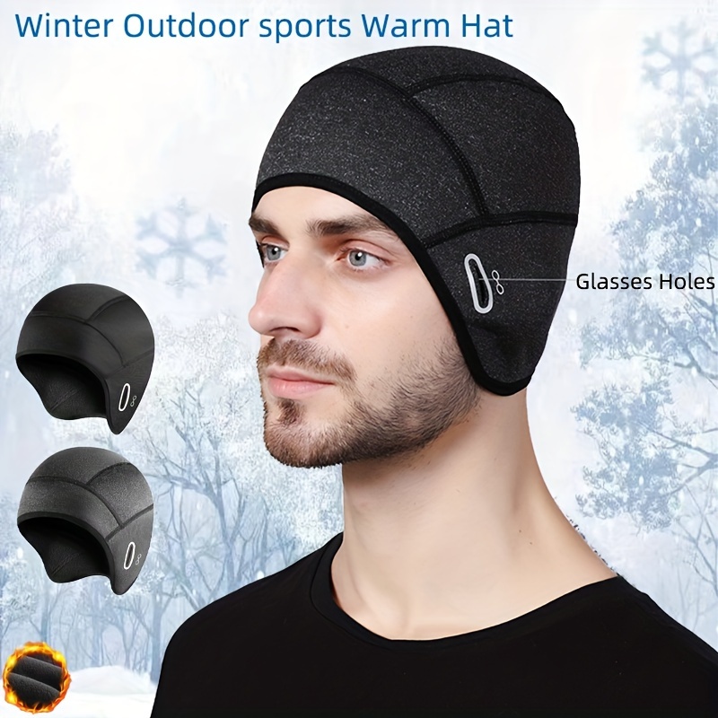 

1pc Unisex Winter Warm Small Hat, Ear Protection Brimless Windproof Breathable Hat, Suitable For Winter Outdoor Activities Christmas Gift