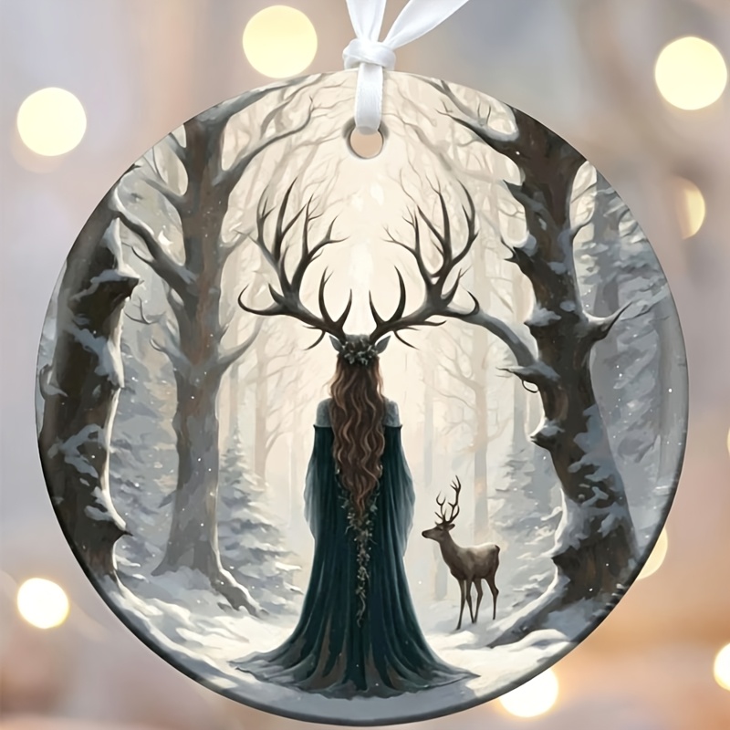TEMU Christmas Acrylic Ornaments: Pagan Winter Decorations, For Halloween