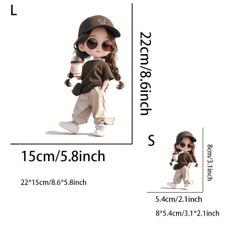 Little Holding Coffee Heat Transfer Sticker - Ironing, Washable, Suitable For T-shirts, Hoodies, Pillows, Jeans, Handbags