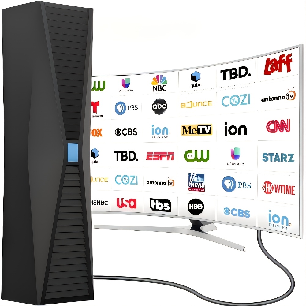 TEMU Smart Tv Antenna For Local Channels, Indoor Hdtv Antenna Long Distance Reception, Compatible With All Smart/hdtvs & Older Tvs, Supports 4k 1080p