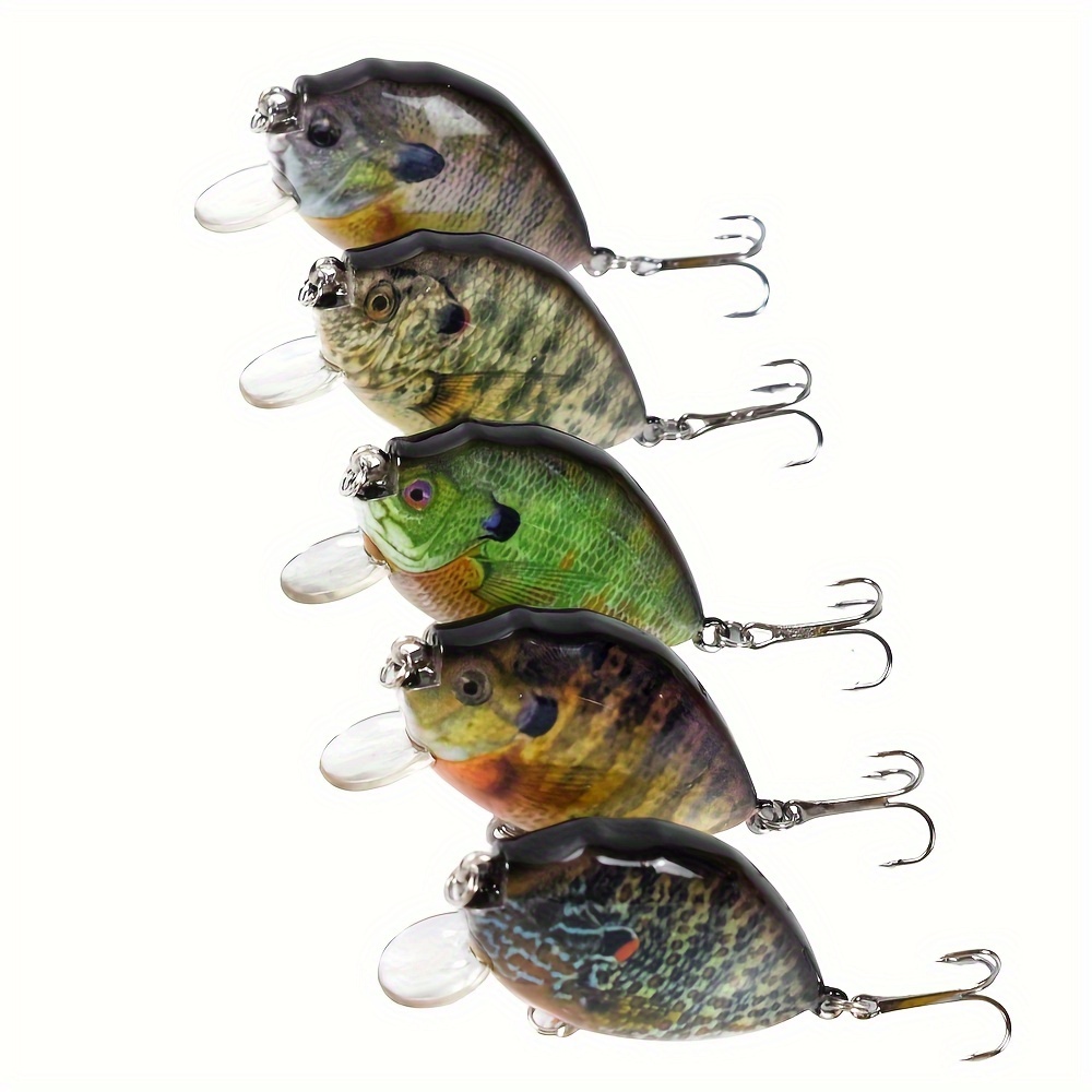 

5pcs Crankbait Lures - 6cm/2.36in, 14.5g - For Bass & Tackle Box