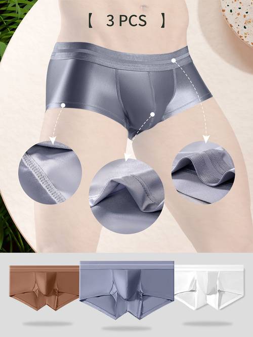 3-Pack Comfortabele Fit Herenboxershorts, Veelzijdige Boxers voor Mannen